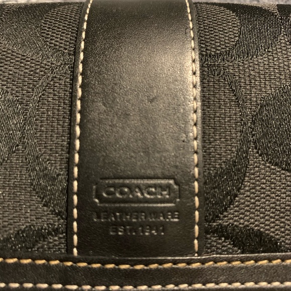 Coach Handbags - Siganture Coach Wallet and Checkbook Cover